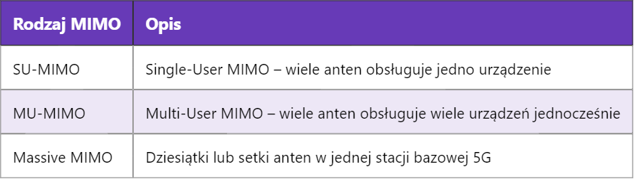 5G MIMO – Wielowejściowy i Wielowyjściowy System Antenowy